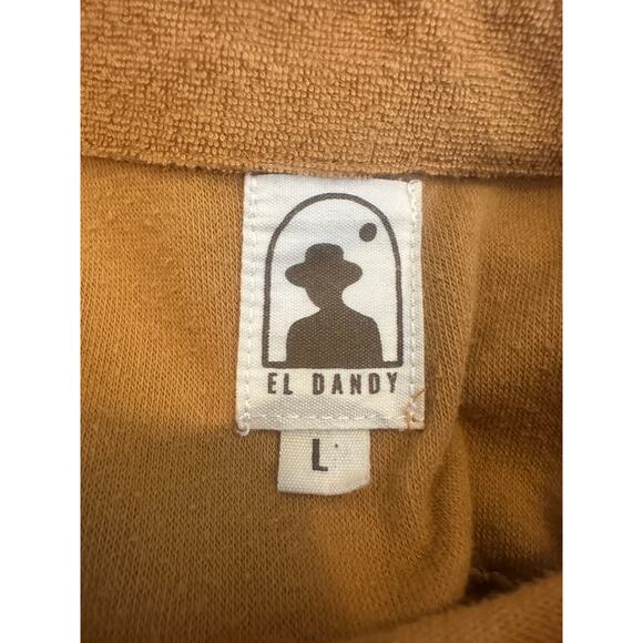 Dandy del Mar The Tropez Shirt Burnt Sienna Button Up Top Sz L - Picture 4 of 6